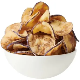 CHIP DE BERENJENA CON MERMELADA DE FRESA 