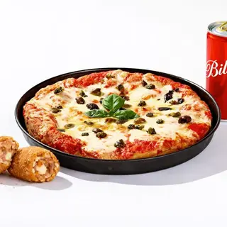 Marghe olive e capperi + Suppli + Bibita