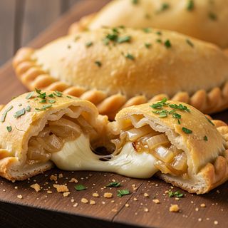 Empanada di cipolla e formaggio