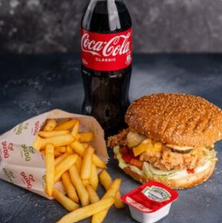 Комбо Куриный бургер