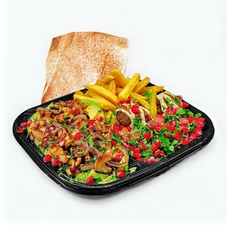 Hummus Avocado Ras As Four Pui mix mezze