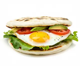 Arepa De Vegetariana Con Queso Blanco