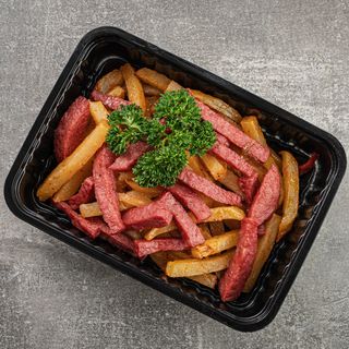 Картофель с колбасой