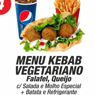 Menu kebab vegtariano