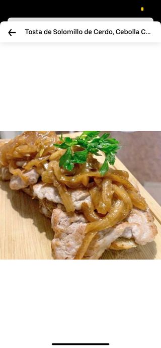Tosta de solomillo