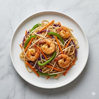 197 Spaghetti riso gamberi