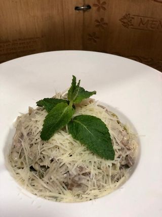 Папарделле с говядиной