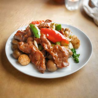 135. Ternera Con Salsa De Ostra