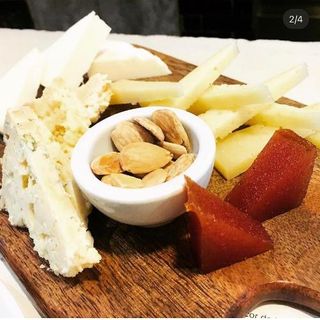 selection of three cheeses