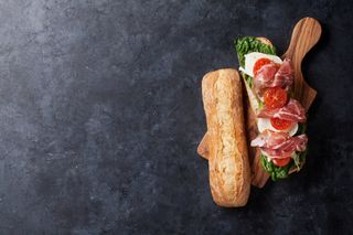 Panino con prosciutto cotto