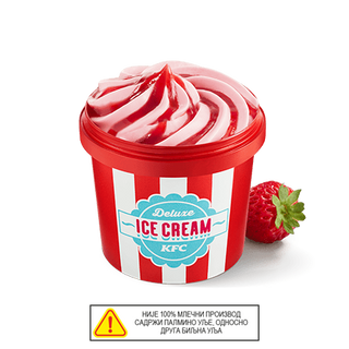 Deluxe sladoled Jagoda 150 ml