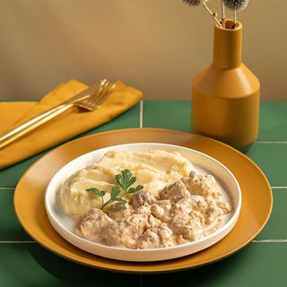 Комплекс: свинина тушкована з пюре