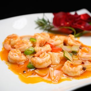 41. Gamberi in salsa chili