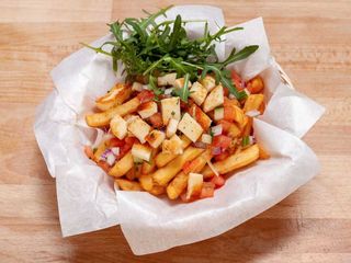 Frytki halloumi