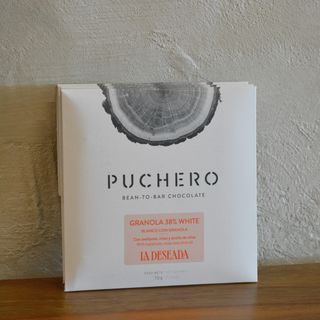 Tableta De Chocolate Blanco, Granola 38%, Avellanas, Miso & AOVE