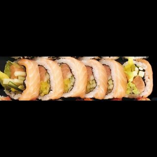 California Gold łosoś owijana łososiem/serek/warzywa 