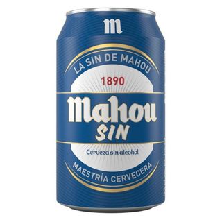 Cerveza Mahou Sin, lata 33cl