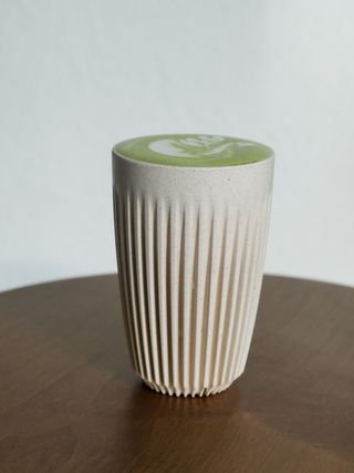 Pistachio matcha latte