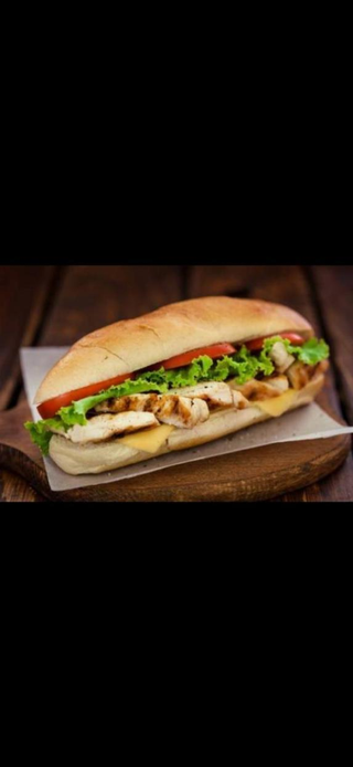 Sandwich Poulet avec frites