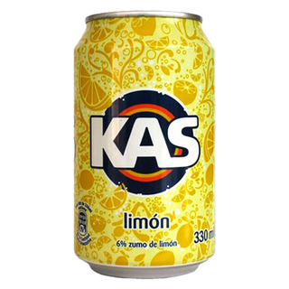 KAS Limón Refresco con gas sabor Limón Lata 330ml
