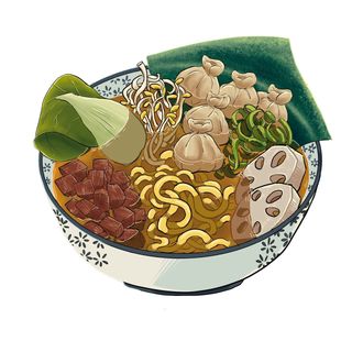 Wanton ramen