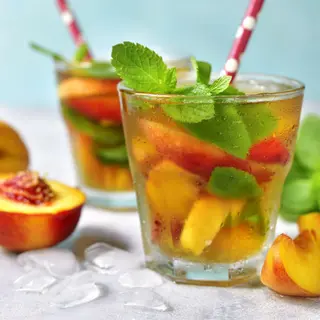 Thé glacé pêche