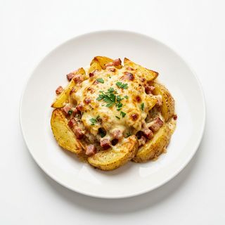 Запечени картофи с бекон