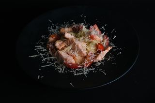 Фетучини с лососем 