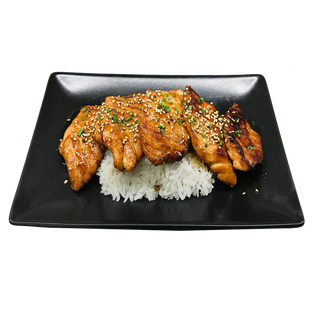 13 Donburi de teriyaki de salmón