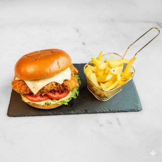 Chicken crunch raclette