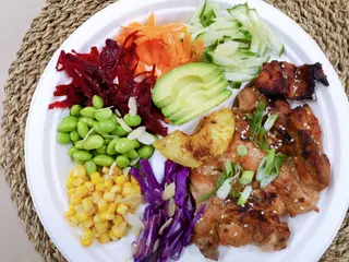 Huli-Huli Chicken with 7 vegetables (350gr.)