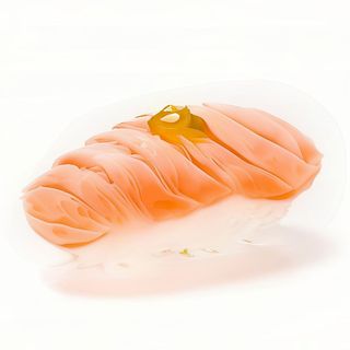Nigiri de salmón flameado con yuzu y jalapeño (1 ud.)