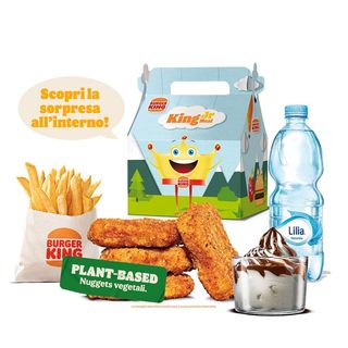 King junior menù nuggets plant based