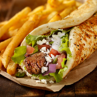 Menú durum de pollo