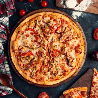 Pizza Pompeya Bbq Crispy mediana