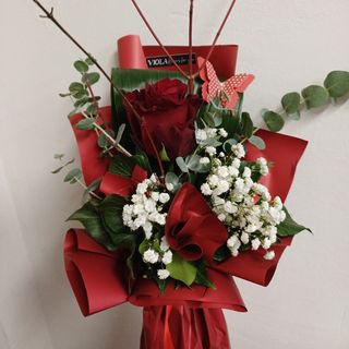 Buket 1 ruža crvena