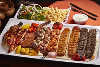 Mixte Viande Hachée Poulet Strips Poulet Grillé