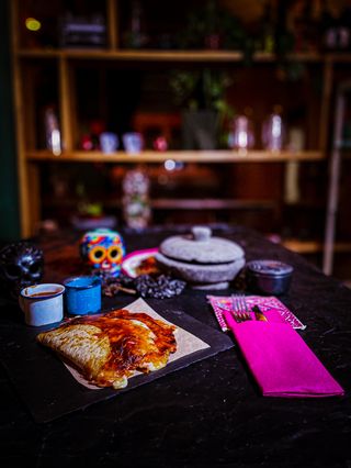 Quesadillas de langostinos  (2 uds.)