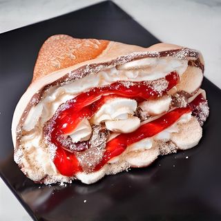 Palačinka  Jagoda, banana, krem (crni ili beli)