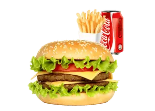 Hamburger Poulet + Boisson + Frite