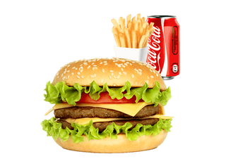 Hamburger Poulet + Boisson + Frite