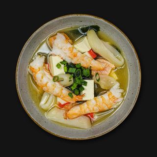 Misoshiru z owocami morza 