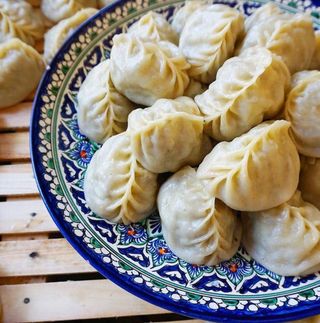 Манты с тыквой 