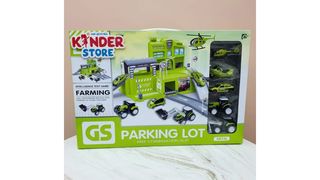 Строительный паркинг в комплекте 5 метал машинок