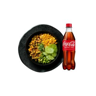 Smoked tofu poke + Coca Cola 0.5l