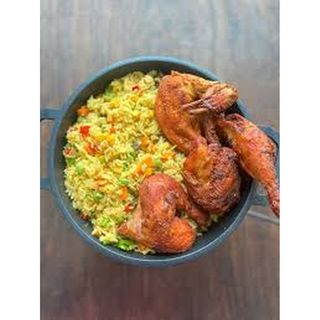 Joffof Rice With Fried Rice And Chicken