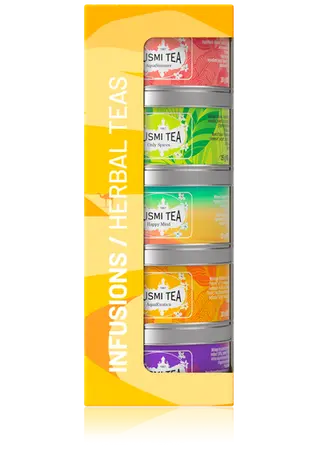 Kusmi Tea - Les Infusions bio - Sortido de 5 caixas metálicas - 105 g