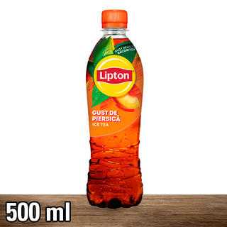 Lipton Ice Tea cu extract de ceai negru si suc de piersici, 500ML