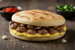 Chapati Omelette Kabeb