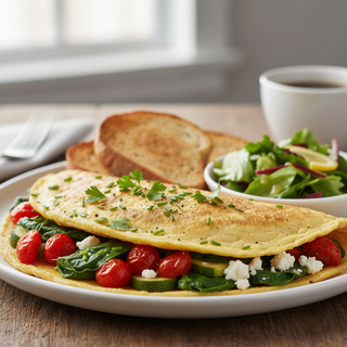 Omelette végétarienne